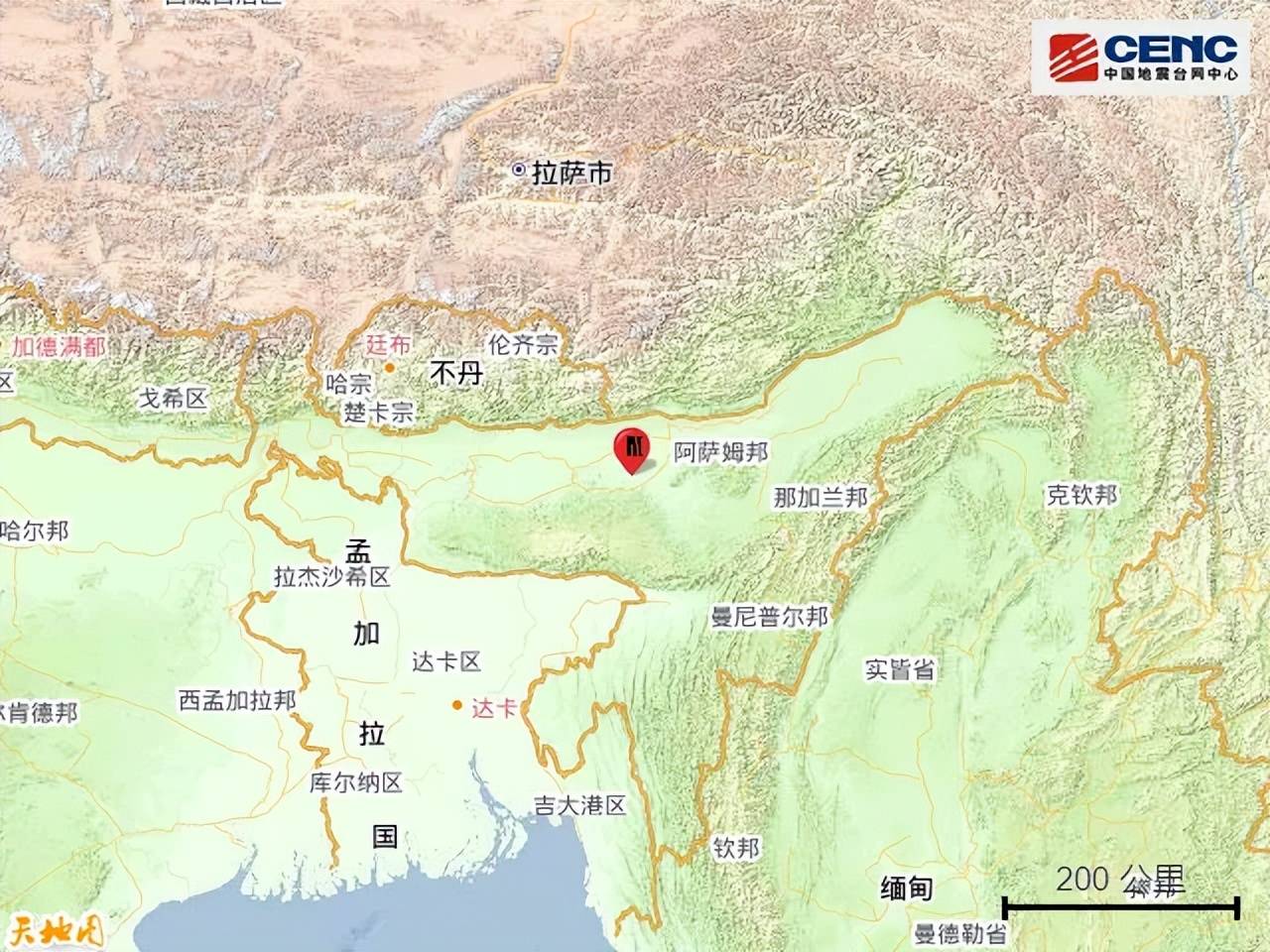 印度突發5.4級地震