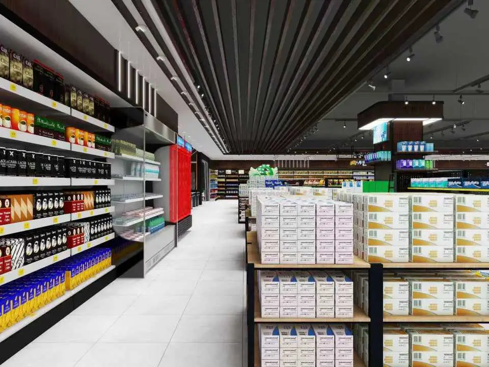 陝西超市裝修施工，陝西商鋪門店裝修施工，陝西商超門店裝修施工
