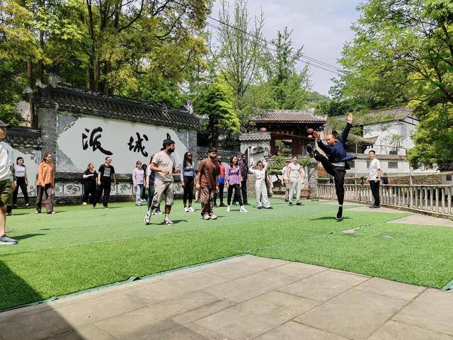 四川大學留學生沉浸式研學 感悟青城武術非遺魅力