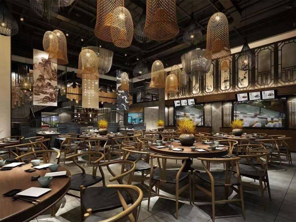 陝西餐飲裝修設計，陝西酒店宴會廳裝修設計，陝西餐飲場所裝修