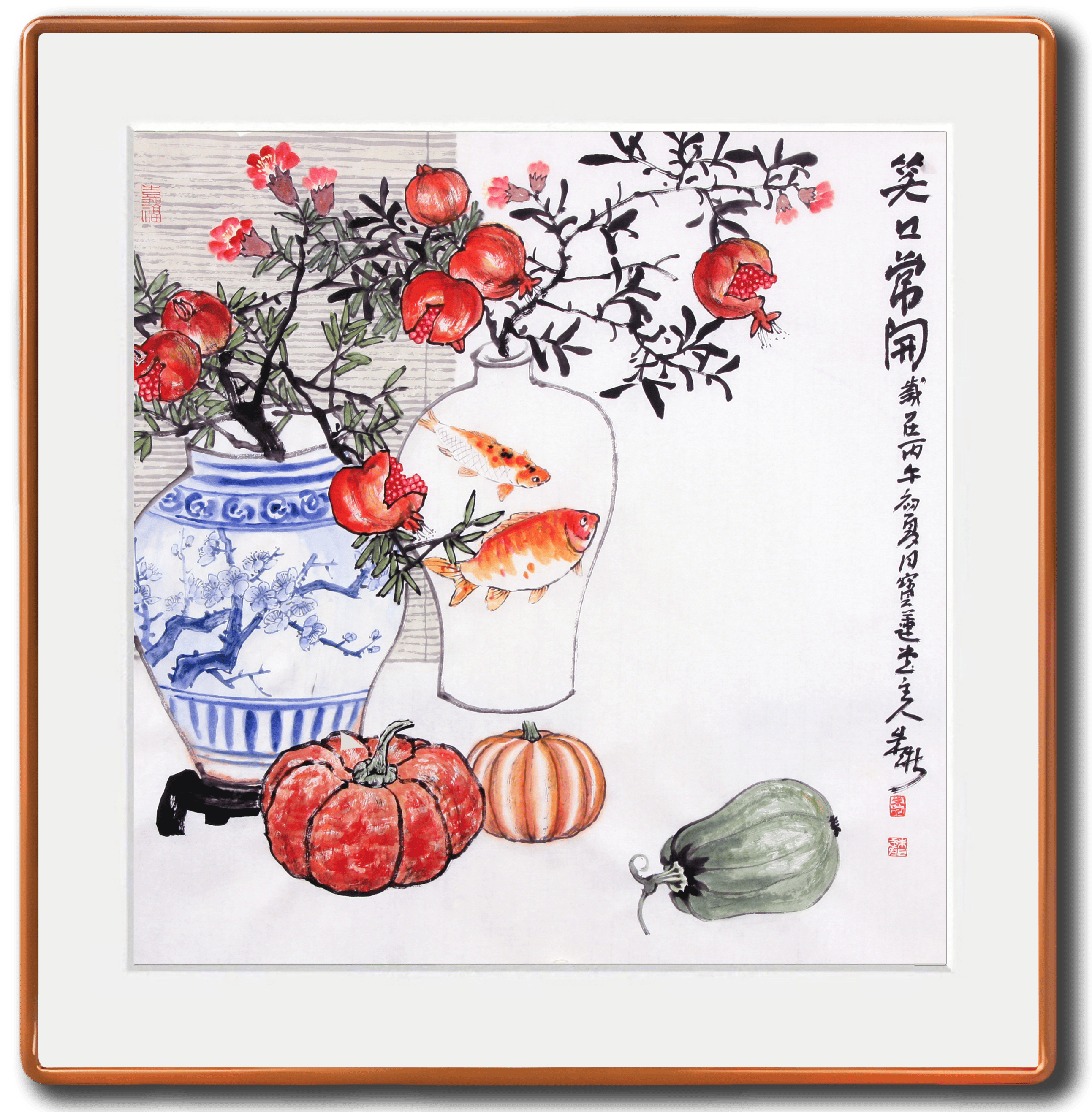 《笑口常開》68x68cm（已被收藏）