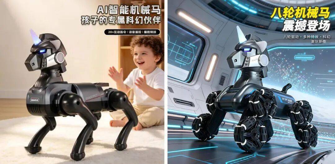 孩子第一隻AI寵物！智慧模擬機械馬，講故事、秀功夫、學程式設計，玩中學！