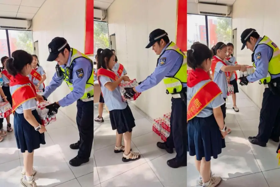 合肥市南國花園小學：紅領巾進警營 解鎖交通安全課堂