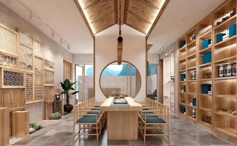 陝西茶樓裝修施工，陝西商務茶館裝修施工，陝西茶室裝修施工