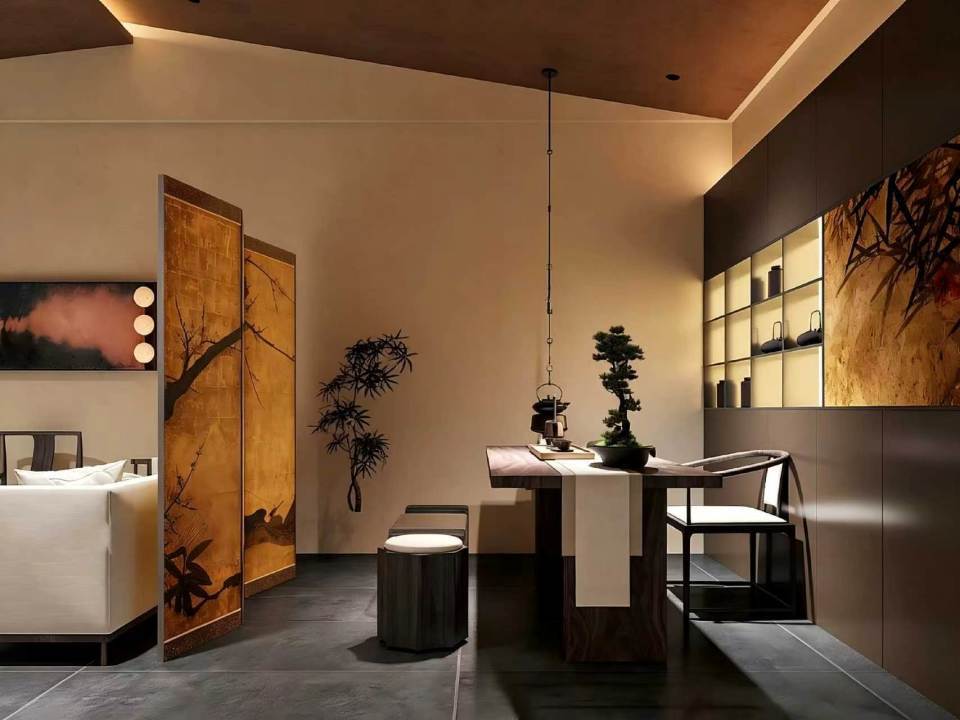 陝西茶樓裝修施工，陝西商務茶館裝修施工，陝西茶室裝修施工