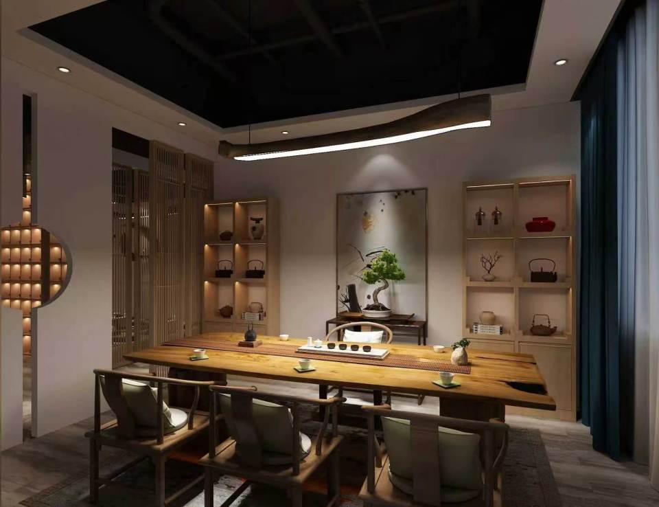 陝西茶樓裝修施工，陝西商務茶館裝修施工，陝西茶室裝修施工