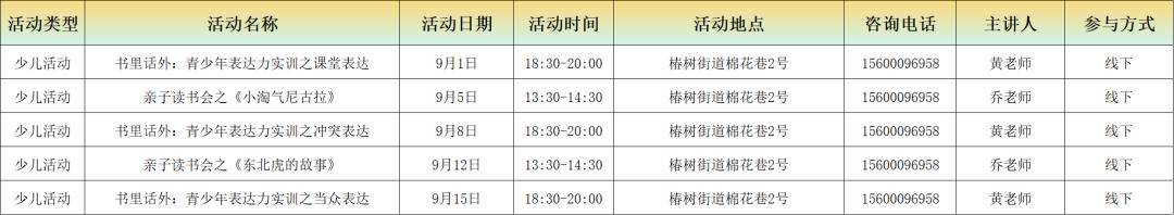 2026年9月西城區圖書館閱讀推廣活動概覽