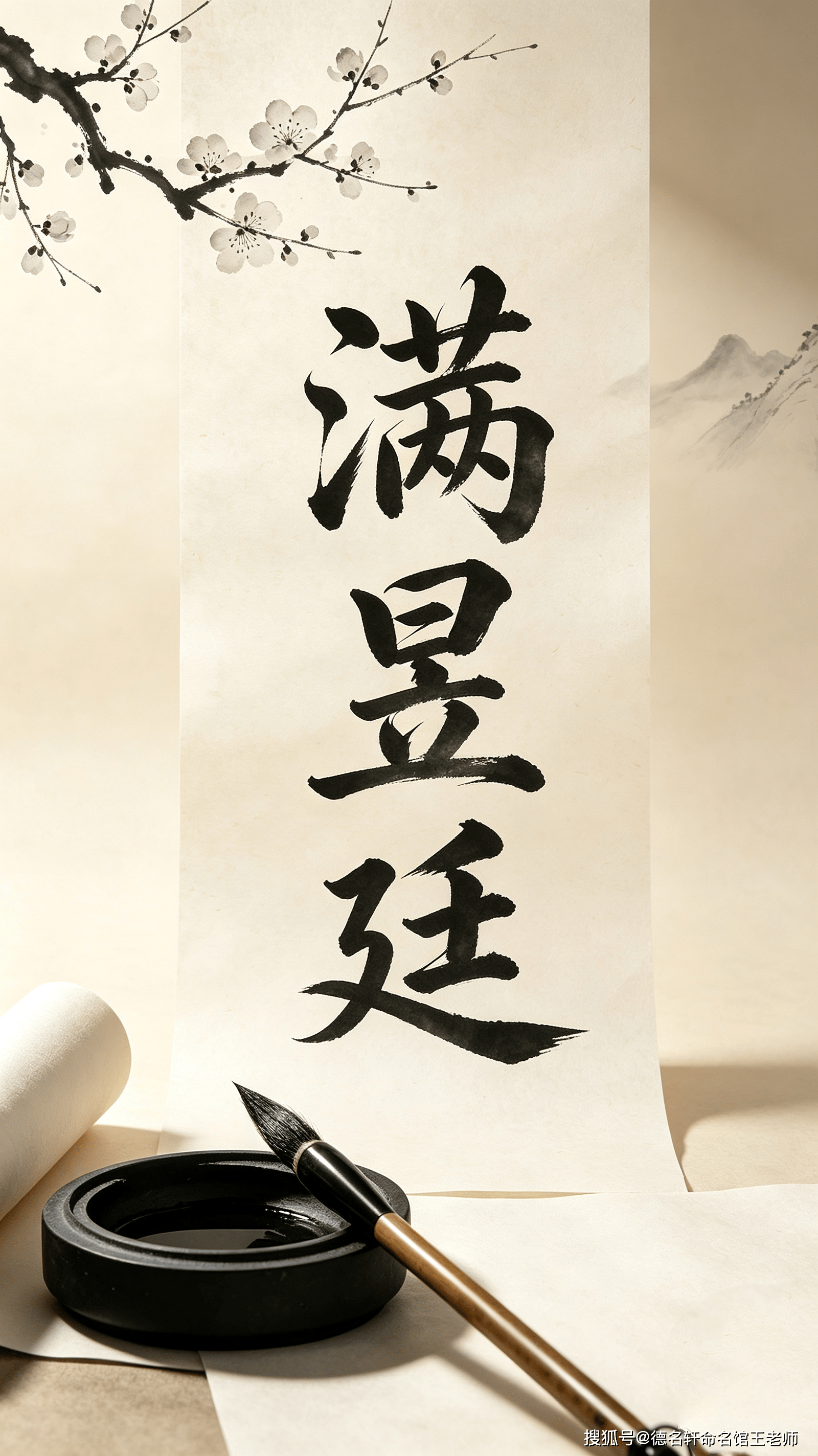 原創寶寶起名案例 滿昱廷：昱廷清輝，滿門華彩
