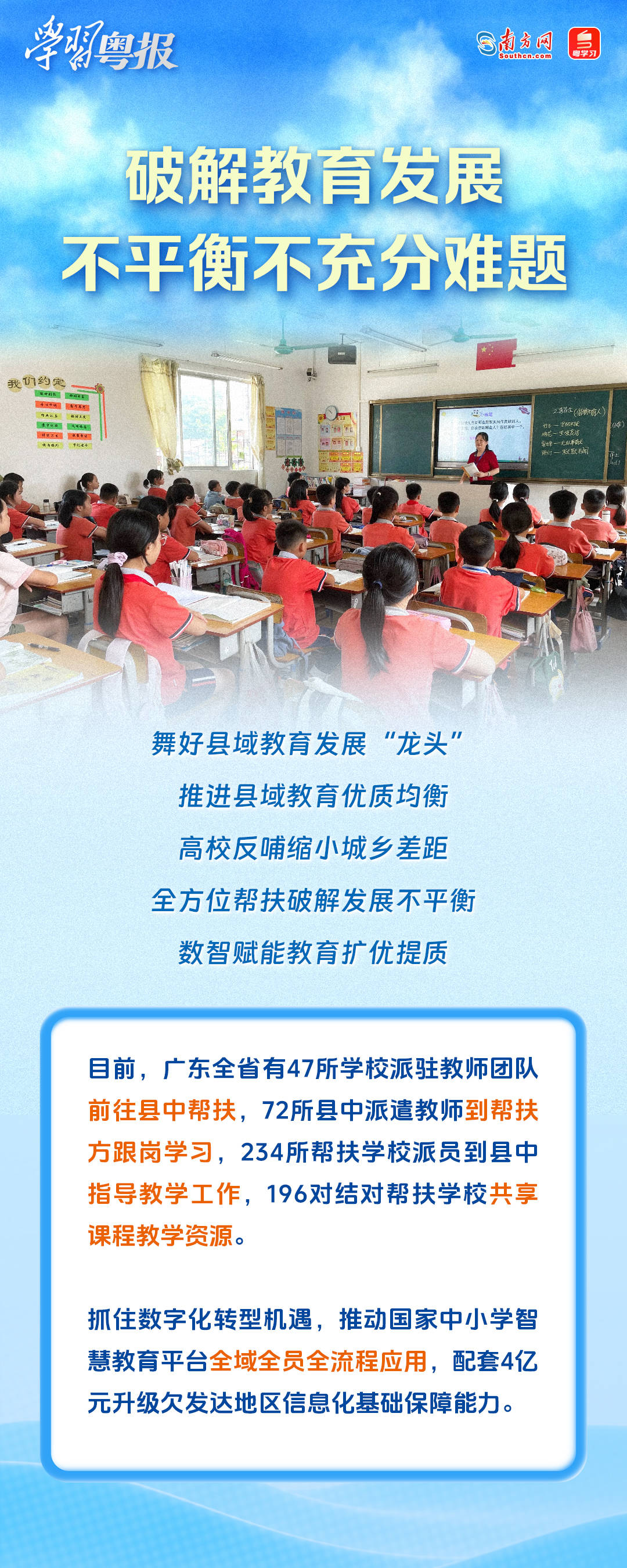 廣東亮出基礎教育“家底”，支撐教育強省新發展丨學習粵報